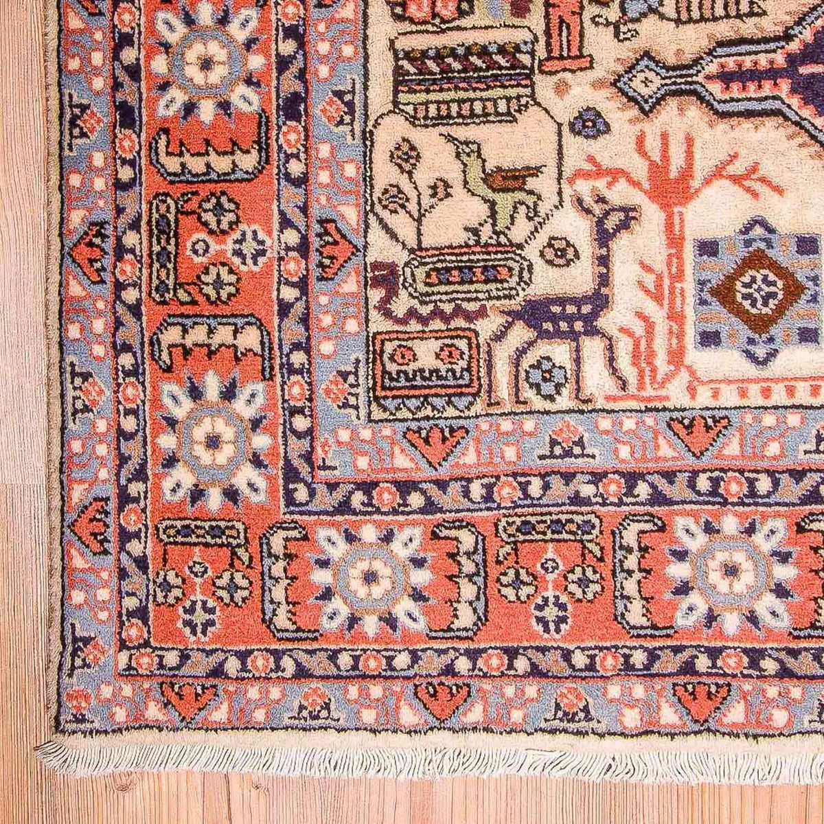 Perski dywan - Nomadyczny - 200 x 137 cm - różowy