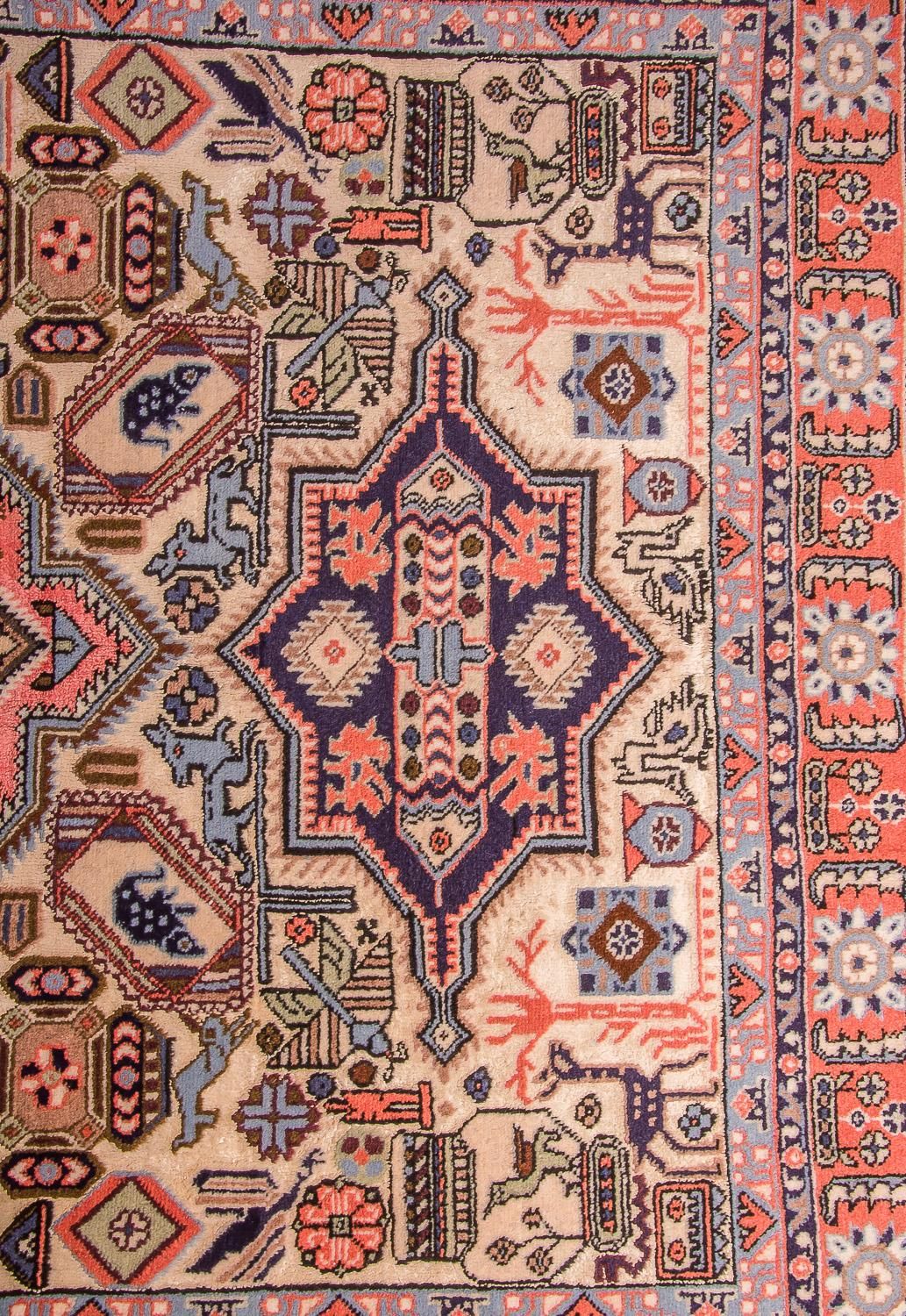 Perski dywan - Nomadyczny - 200 x 137 cm - różowy