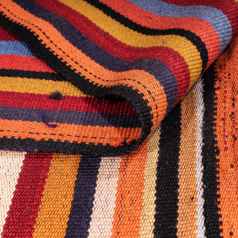 Dywan Kelim - Stary - 260 x 215 cm - wielokolorowy