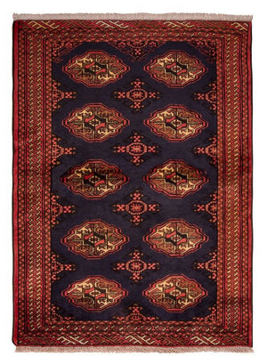 Dywan turkmeński - 134 x 99 cm - ciemnoniebieski