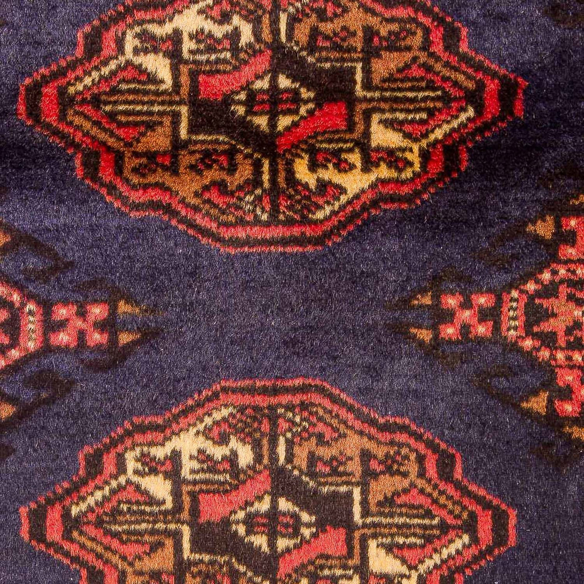 Dywan turkmeński - 134 x 99 cm - ciemnoniebieski