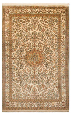 Jedwabny dywan - Kashmir Silk - 295 x 173 cm - beżowy