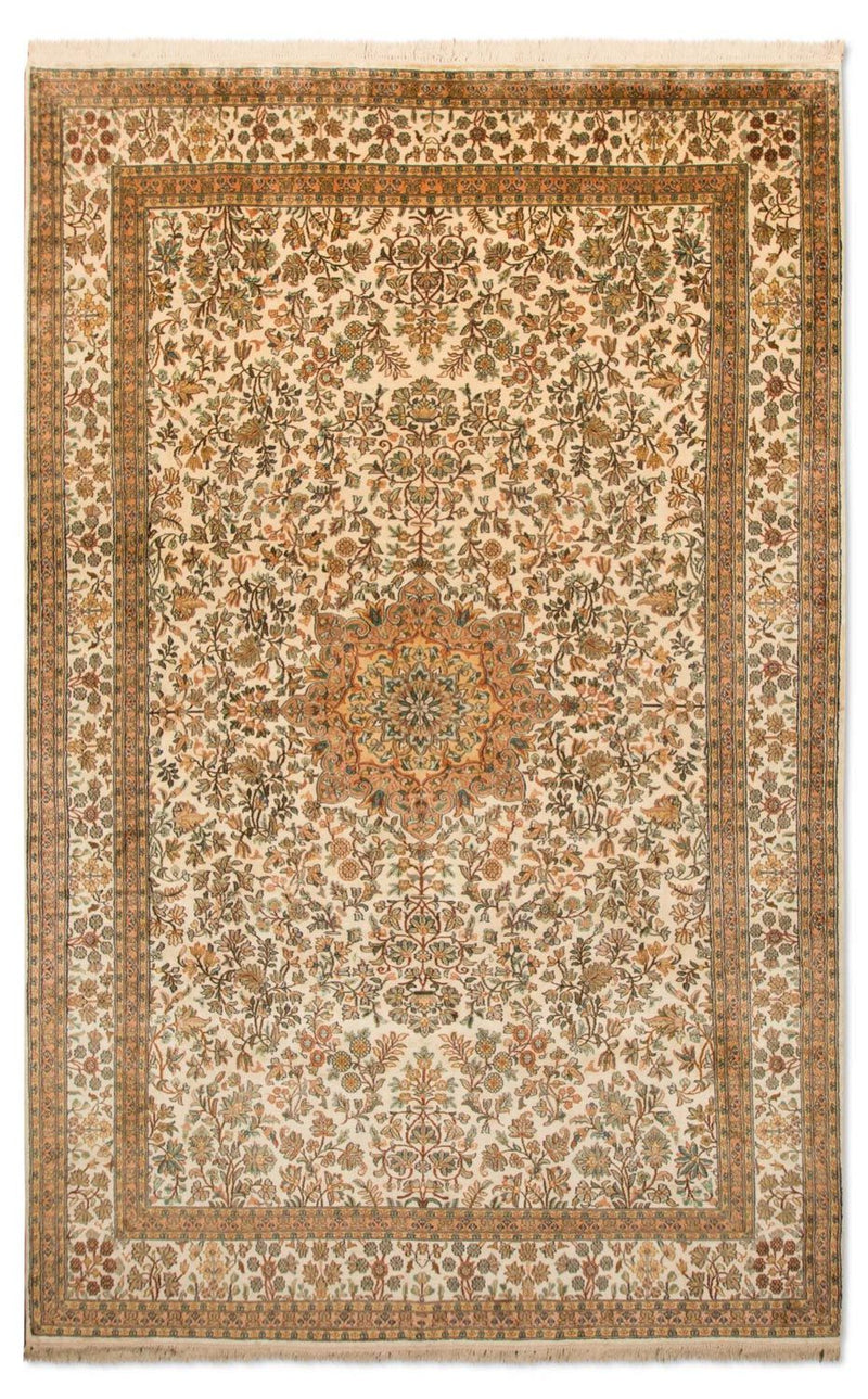 Jedwabny dywan - Kashmir Silk - 295 x 173 cm - beżowy