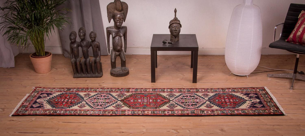 Biegacz Perski dywan - Nomadyczny - 270 x 70 cm - beżowy