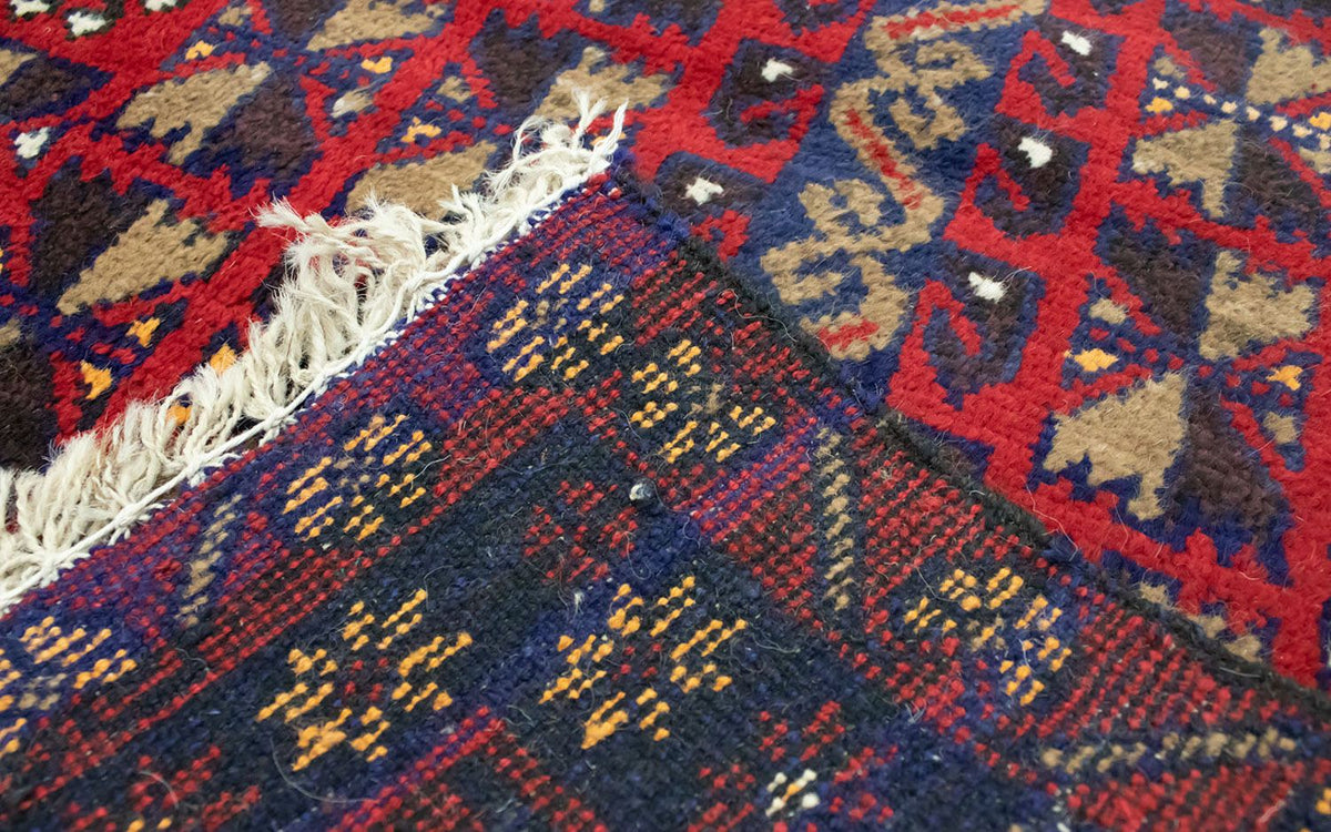 Dywan beludżycki - 119 x 77 cm - czerwony