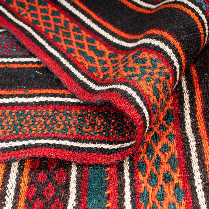 Dywan Kelim - Stary - 220 x 155 cm - wielokolorowy