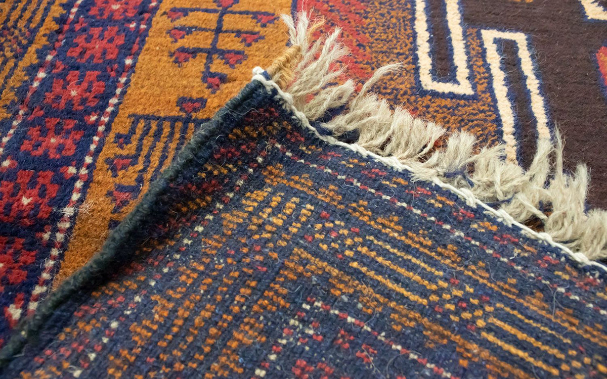 Dywan beludżycki - 143 x 82 cm - wielokolorowy