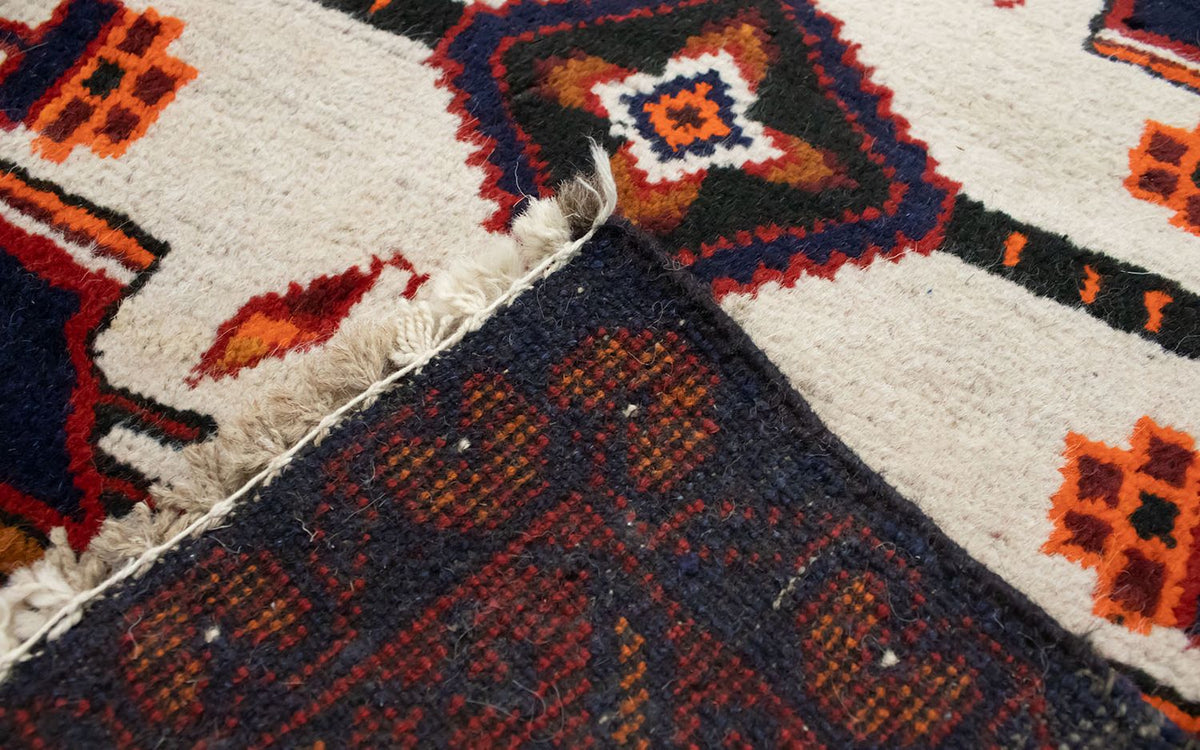 Dywan beludżycki - 132 x 84 cm - niebieski