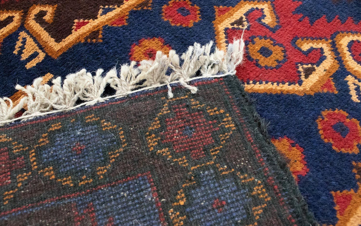 Dywan beludżycki - 130 x 74 cm - niebieski