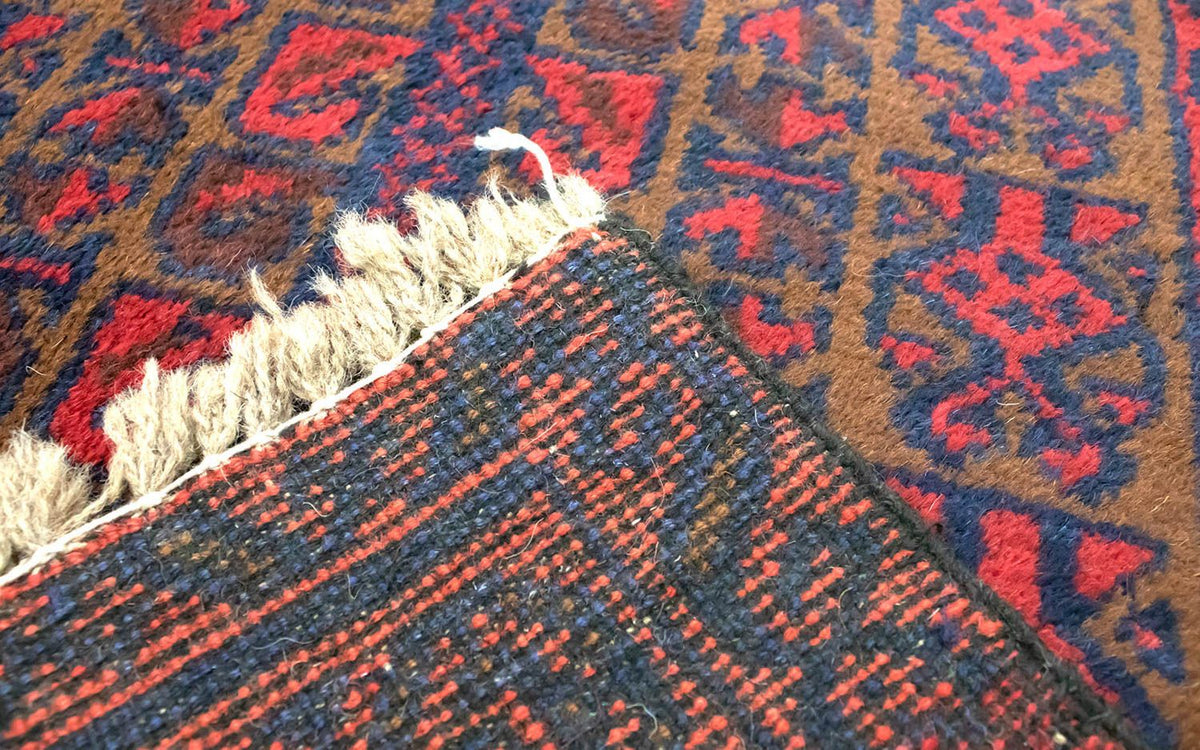 Dywan beludżycki - 126 x 74 cm - czerwony