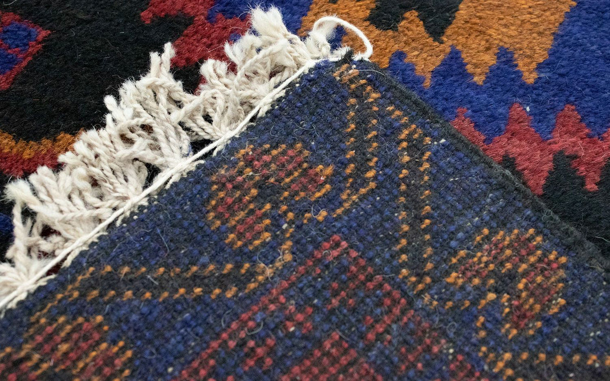 Dywan beludżycki - 135 x 81 cm - niebieski