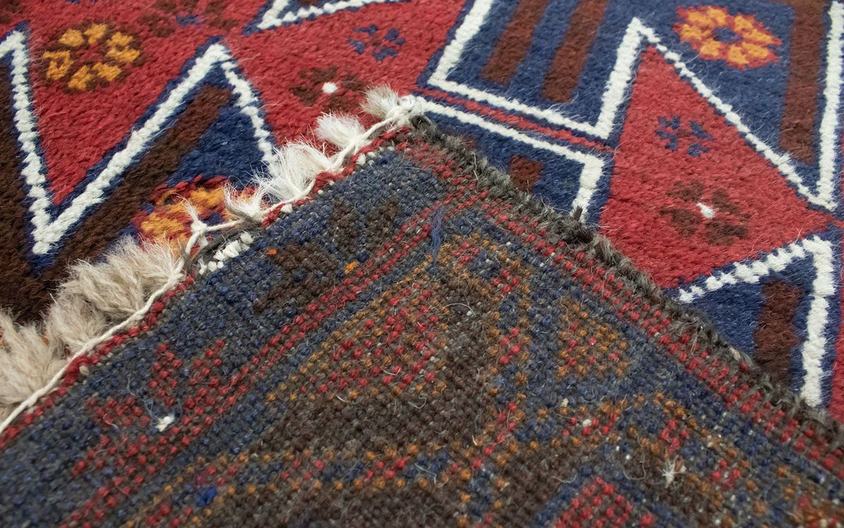 Dywan beludżycki - 133 x 79 cm - czerwony