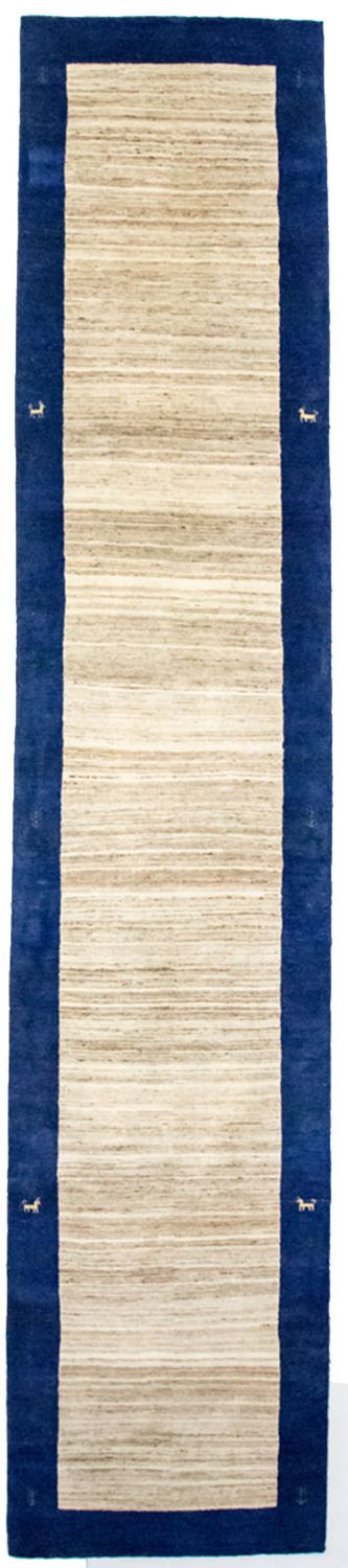 Biegacz Dywan Gabbeh - Loribaft Perski - 440 x 90 cm - natura