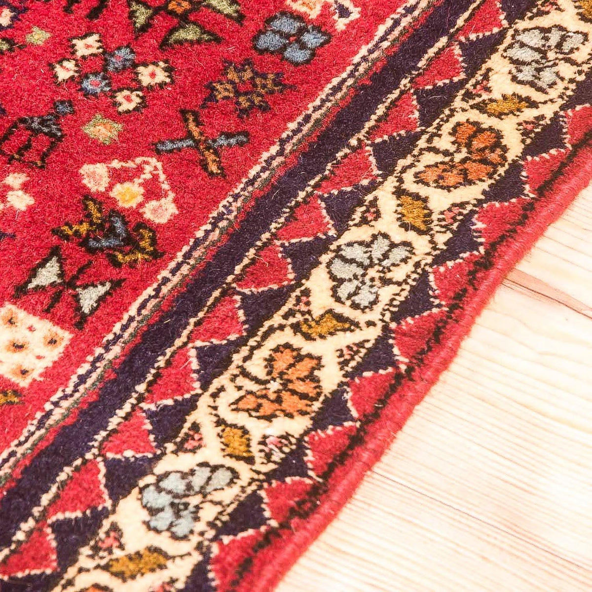 Biegacz Perski dywan - Nomadyczny - 278 x 92 cm - czerwony