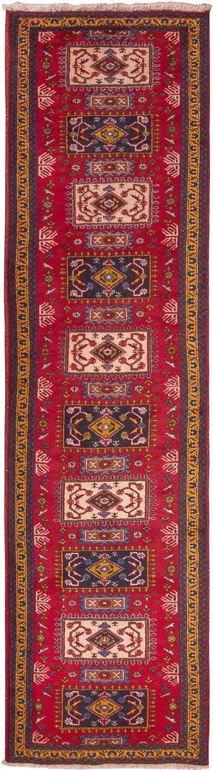 Biegacz Perski dywan - Nomadyczny - 308 x 83 cm - czerwony