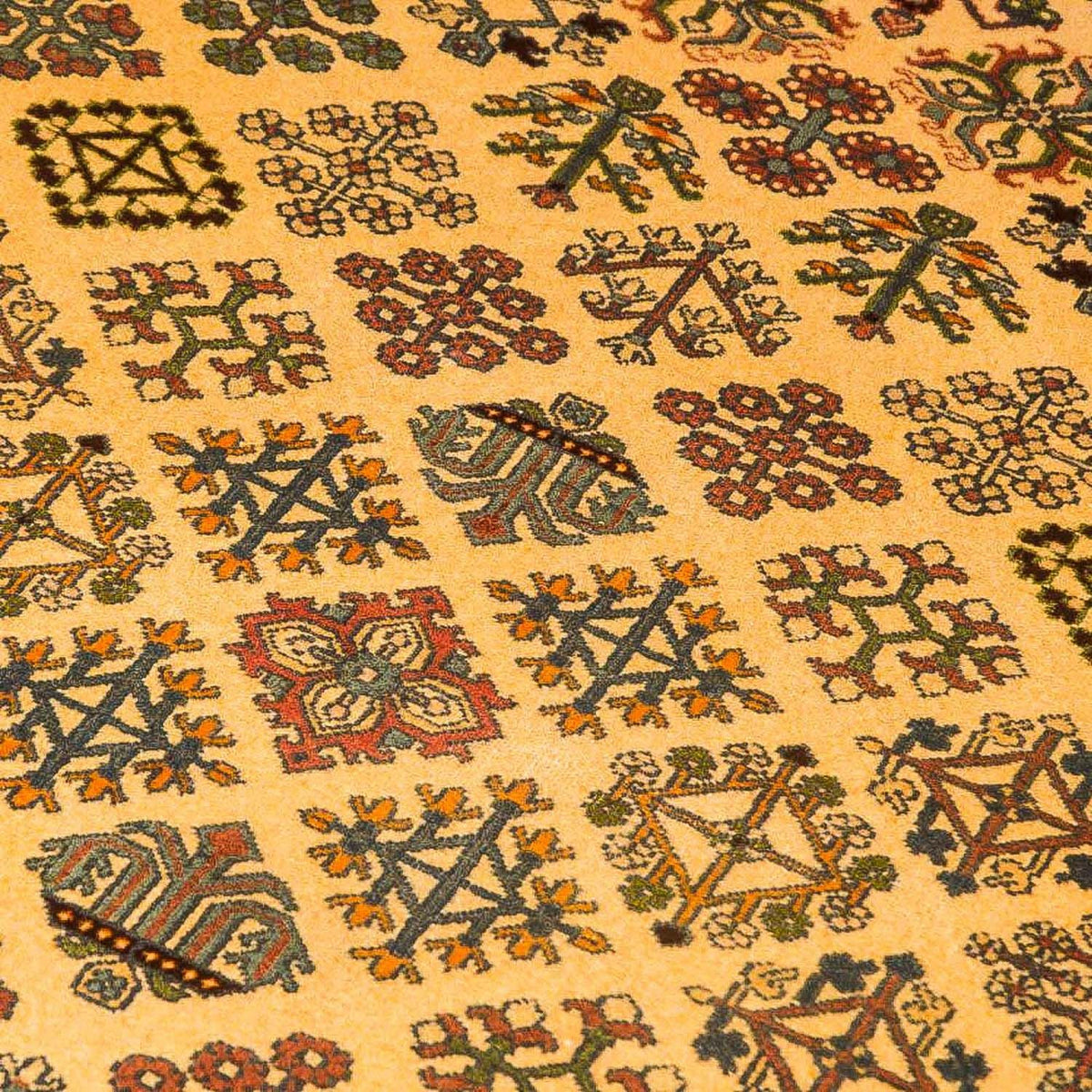 Dywan turkmeński - 157 x 100 cm - złoto