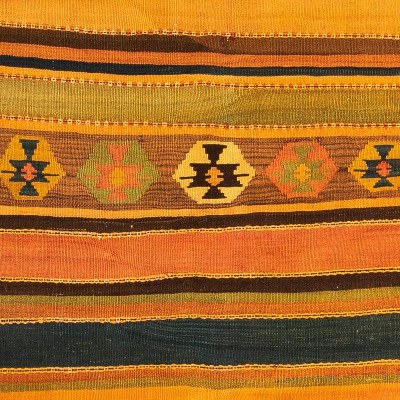 Biegacz Dywan Kelim - Stary - 355 x 160 cm - wielokolorowy