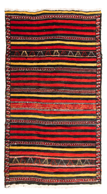 Dywan Kelim - Stary - 245 x 135 cm - wielokolorowy