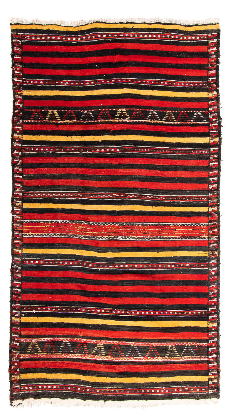 Dywan Kelim - Stary - 245 x 135 cm - wielokolorowy