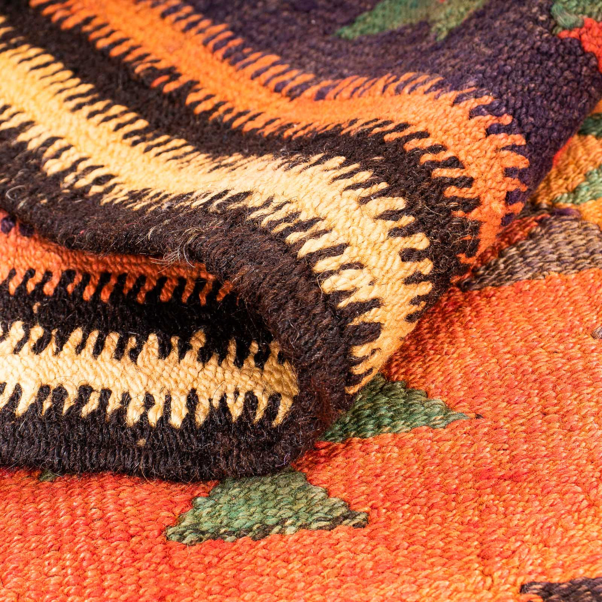 Dywan Kelim - Stary - 250 x 155 cm - wielokolorowy