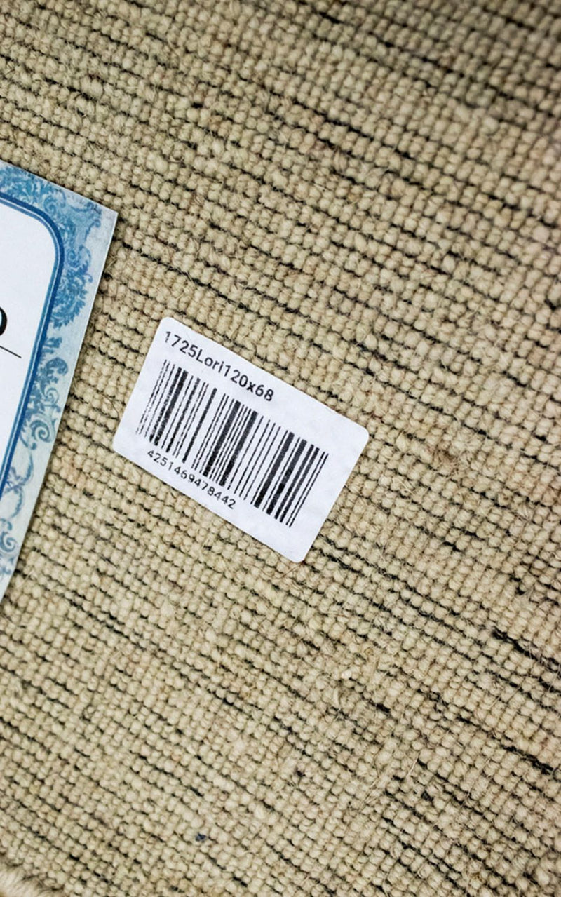 Dywan wełniany - 120 x 68 cm - beżowy