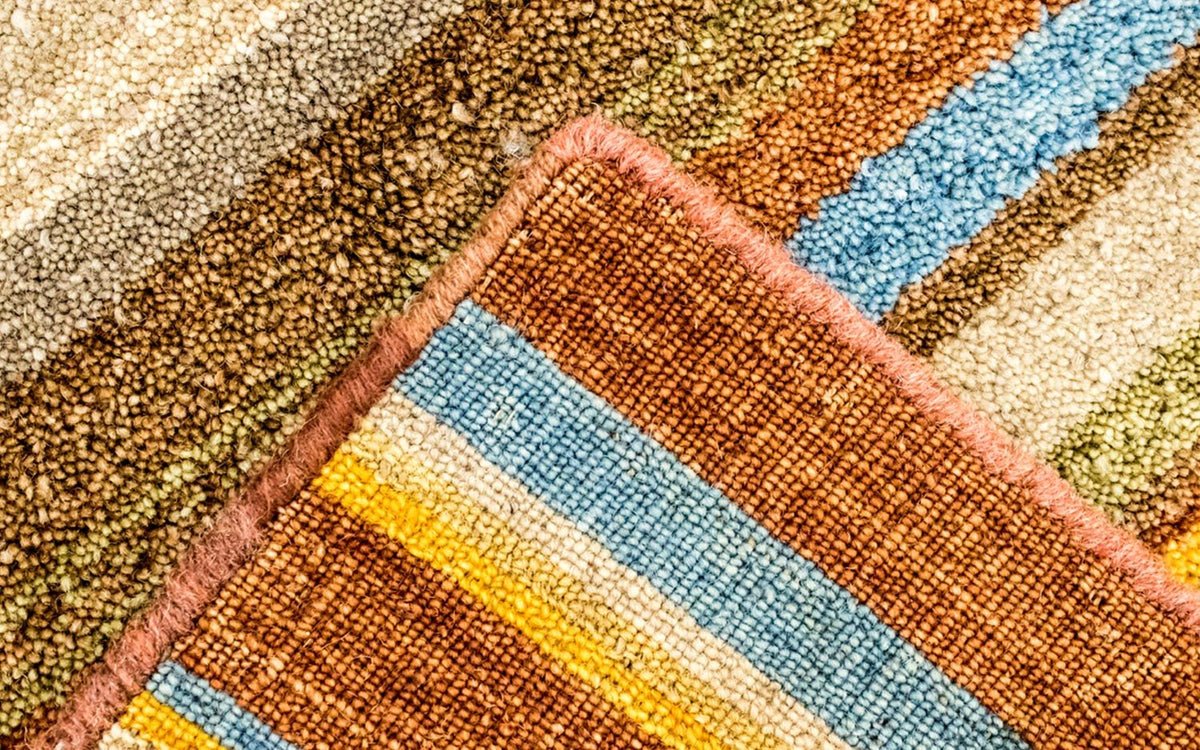 Dywan wełniany - 225 x 162 cm - wielokolorowy