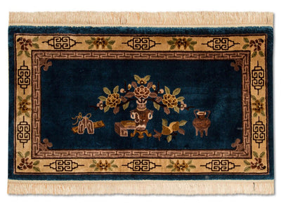 Chiński jedwab Dywan 69x122cm - Dywan orientalny