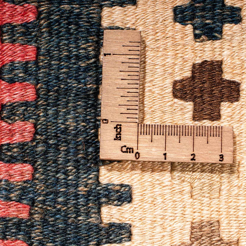 Biegacz Dywan Kelim - Stary - 402 x 135 cm - wielokolorowy