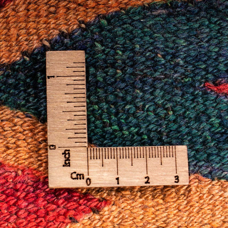 Dywan Kelim - Stary - 130 x 90 cm - wielokolorowy