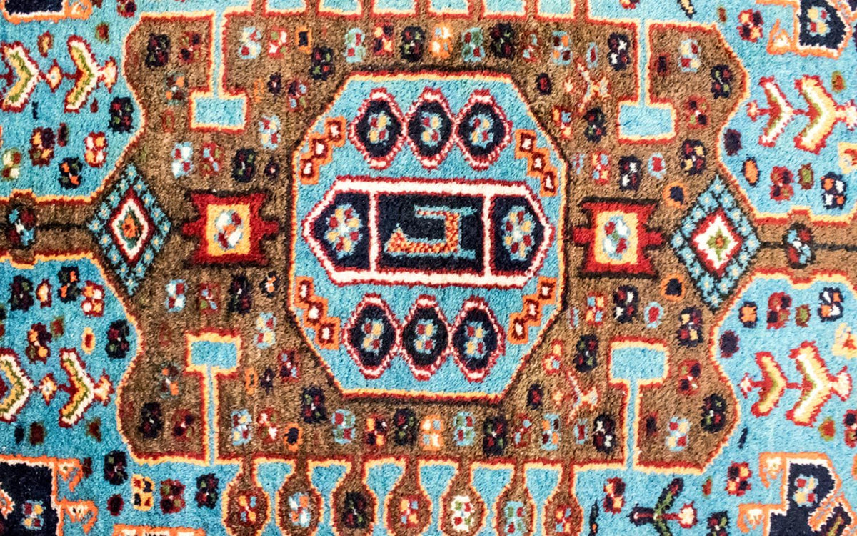 Perski dywan - Nomadyczny - 199 x 130 cm - niebieski