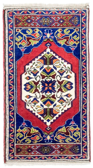 Dywan orientalny - 97 x 56 cm - niebieski