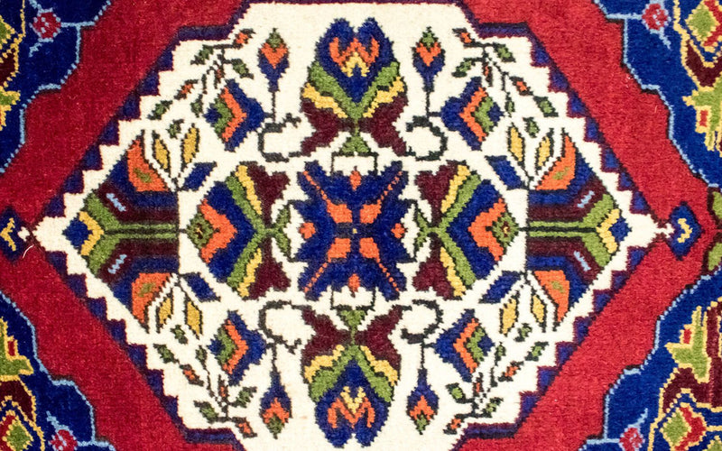 Dywan orientalny - 97 x 56 cm - niebieski