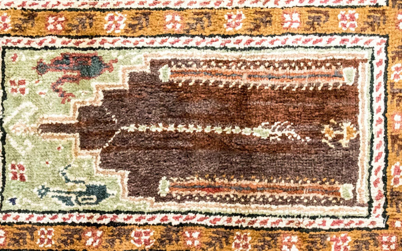 Jedwabny dywan - Kayseri - 104 x 66 cm - wielokolorowy