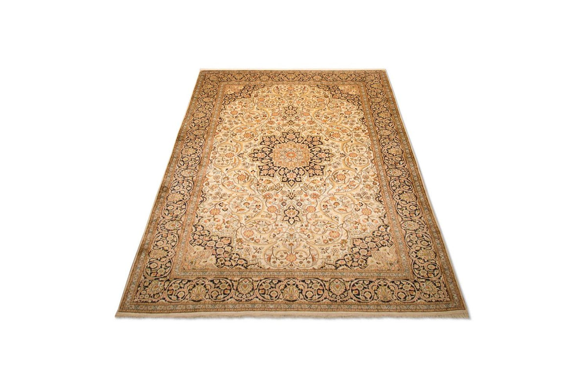 Jedwabny dywan - Kashmir Silk - 342 x 234 cm - beżowy
