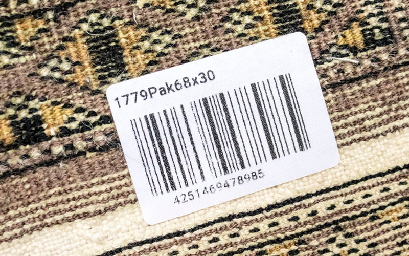 Dywan pakistański - 68 x 30 cm - czerwony