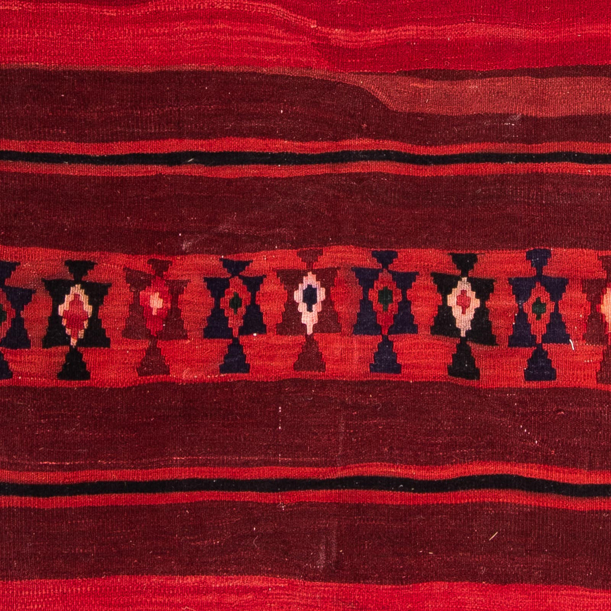 Biegacz Dywan Kelim - Stary - 315 x 155 cm - wielokolorowy