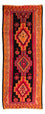 Biegacz Dywan Kelim - Stary - 325 x 140 cm - wielokolorowy