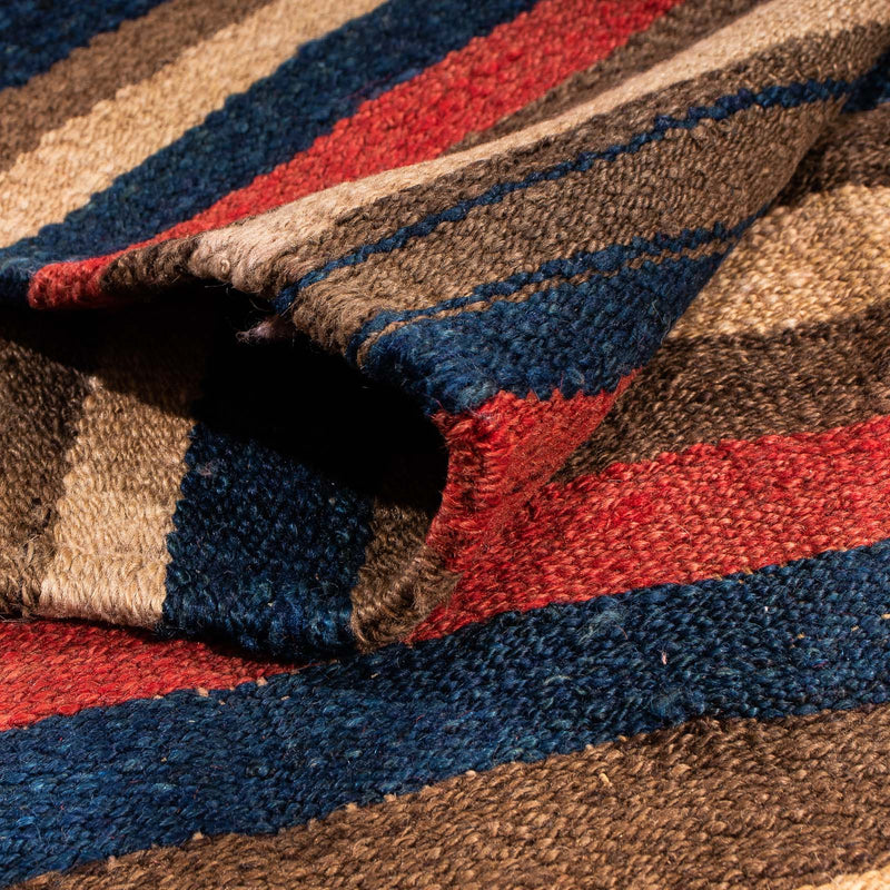 Dywan Kelim - Stary - 220 x 120 cm - wielokolorowy