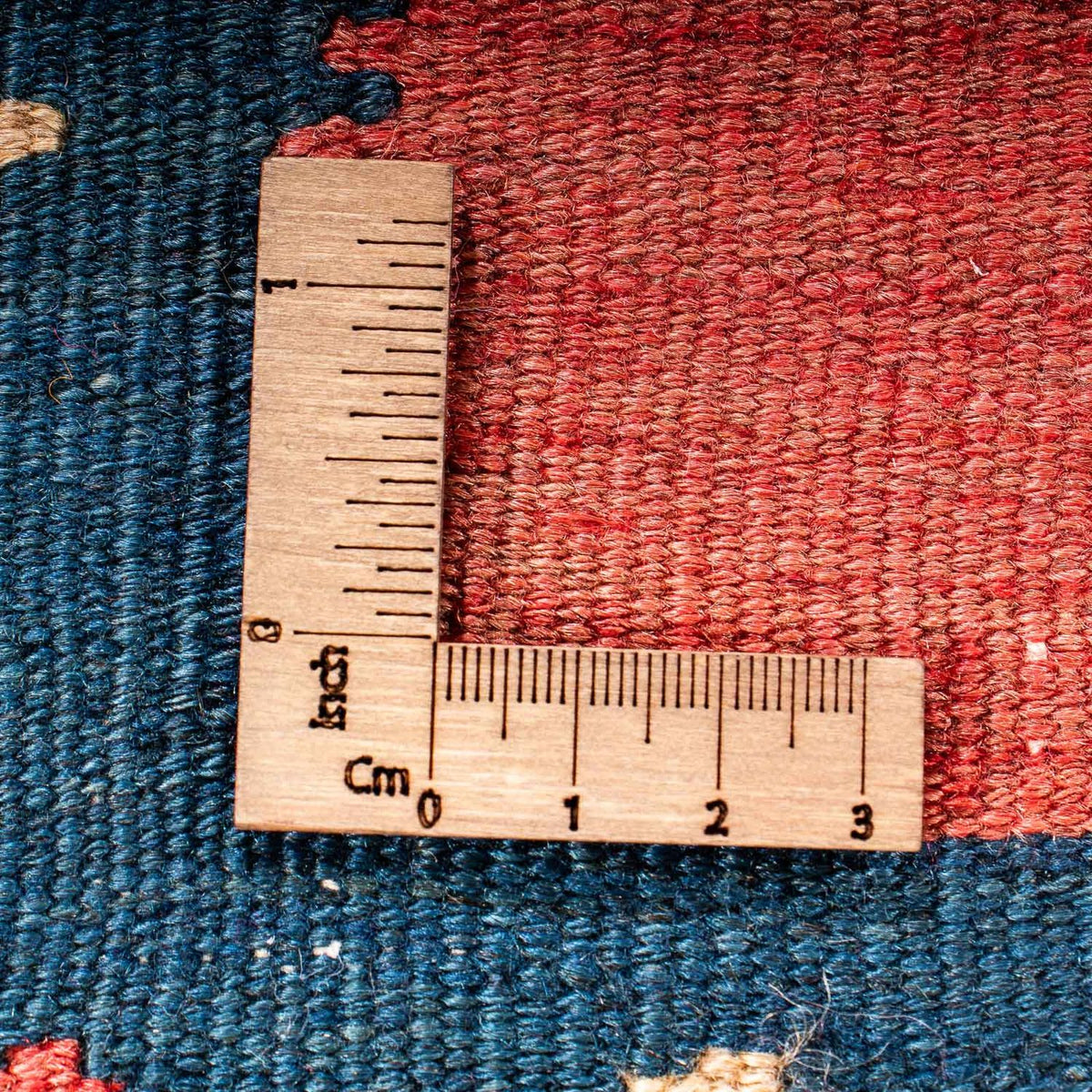 Dywan Kelim - Stary - 200 x 110 cm - wielokolorowy