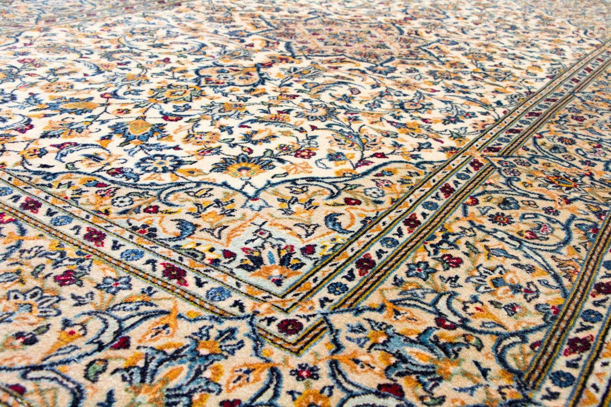 Dywan perski - Keshan - 222 x 139 cm - beżowy