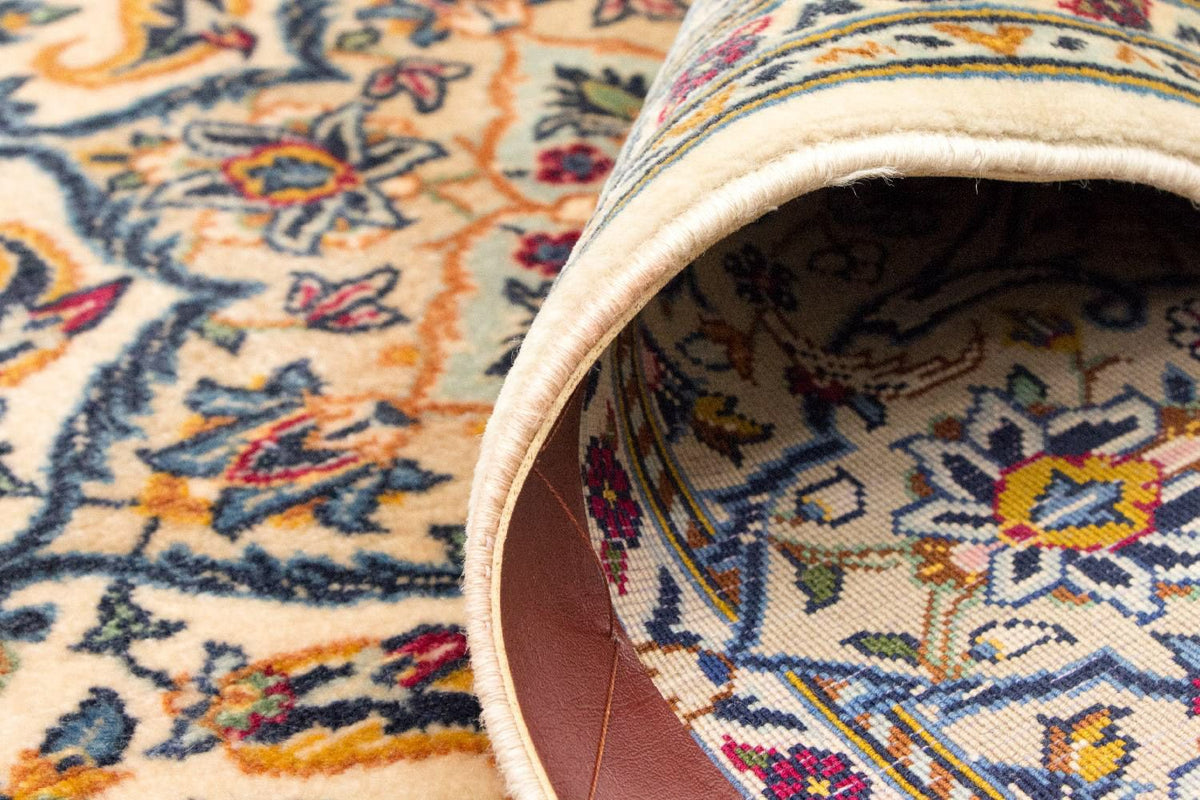 Dywan perski - Keshan - 222 x 139 cm - beżowy