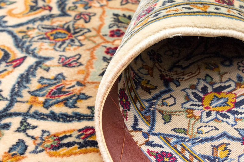 Dywan perski - Keshan - 222 x 139 cm - beżowy