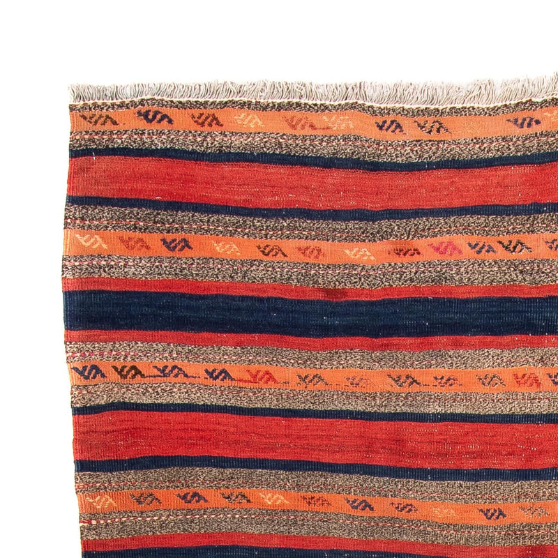 Biegacz Dywan Kelim - Stary - 312 x 142 cm - wielokolorowy