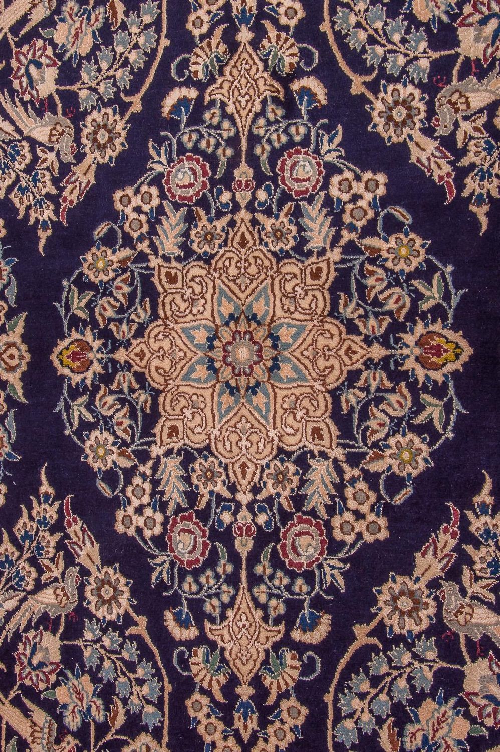 Dywan perski - Nain - Królewski - 204 x 130 cm - ciemnoniebieski