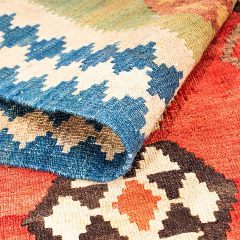 Dywan Kelim - Stary - 230 x 150 cm - wielokolorowy