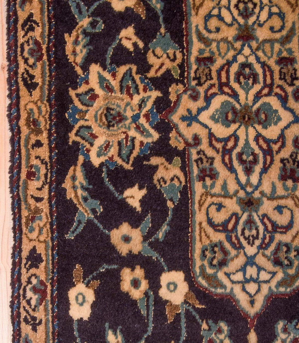 Biegacz Dywan perski - Nain - Królewski - 202 x 59 cm - ciemnoniebieski