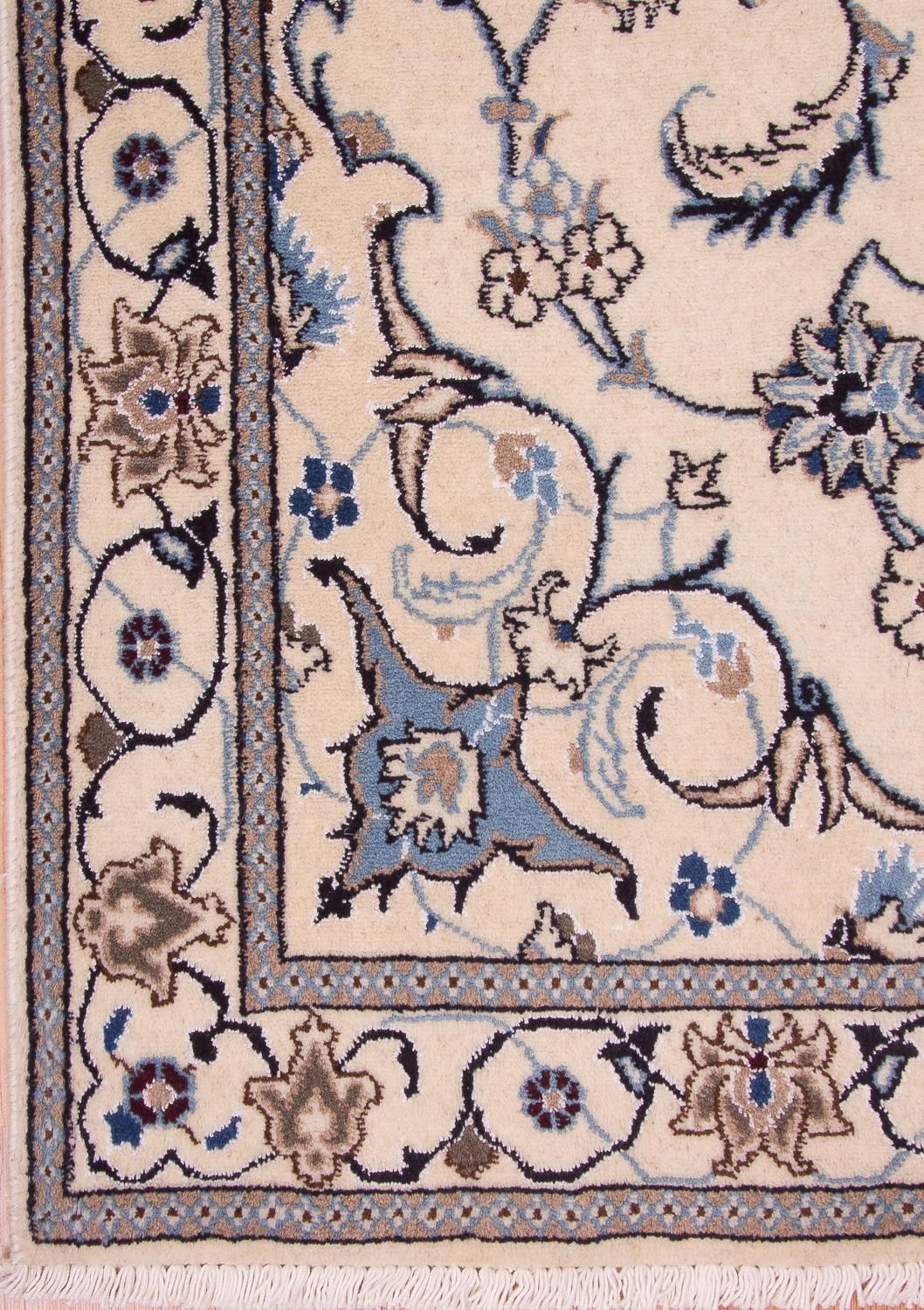 Dywan perski - Nain - 202 x 120 cm - beżowy