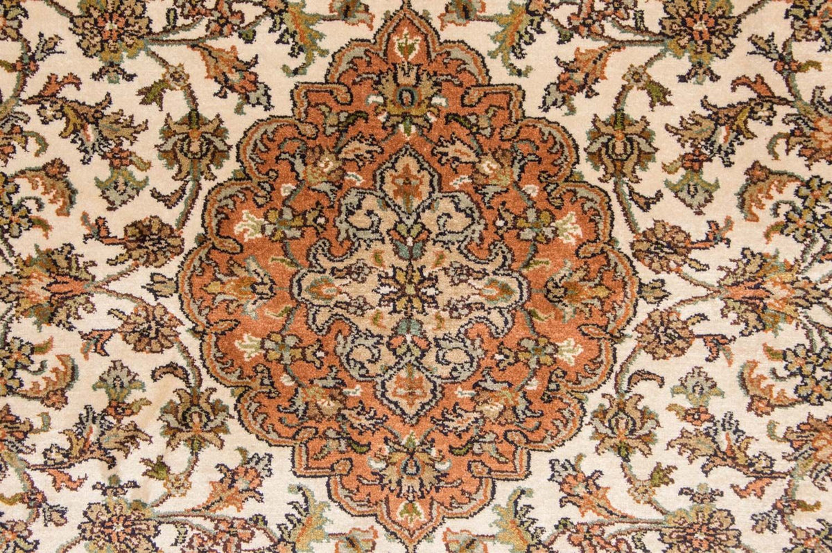 Jedwabny dywan - Kashmir Silk - 157 x 90 cm - beżowy