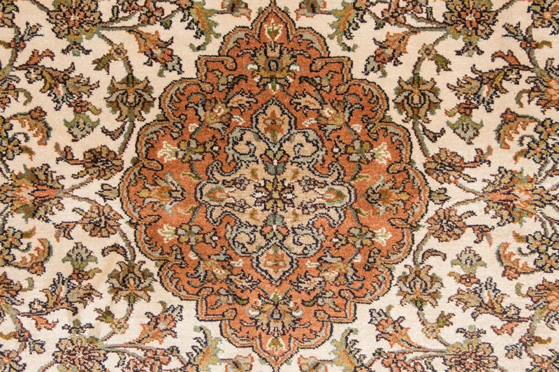 Jedwabny dywan - Kashmir Silk - 157 x 90 cm - beżowy