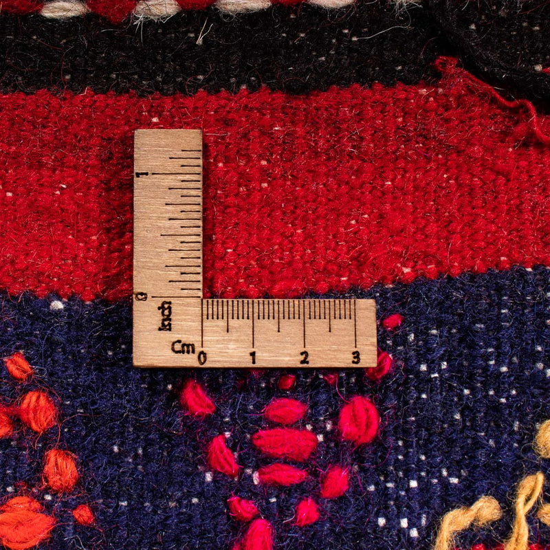 Biegacz Dywan Kelim - Stary - 350 x 145 cm - wielokolorowy